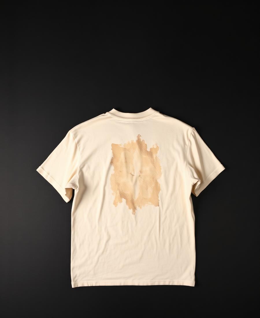 Bone Boxy Tee — back view